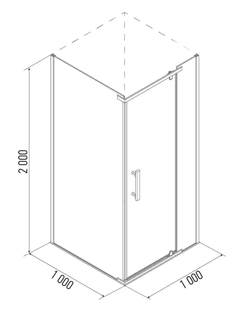 Душевое ограждение ERLIT 100x100 ER10110H-C4 – купить c доставкой по ...
