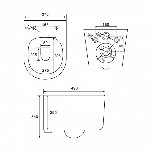 Унитаз подвесной IDDIS Stone STORDSEi25 – купить c доставкой по СПб ...