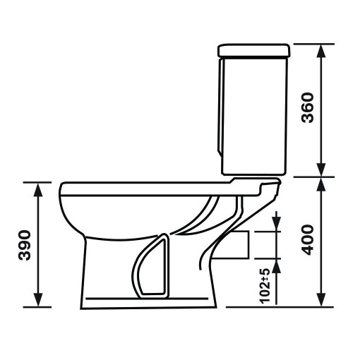 Унитаз-компакт Дора, прямой выпуск, красный - купить по низкой цене в ...