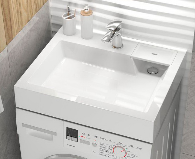 Установка раковины Шарм на стиральную машину 61 см