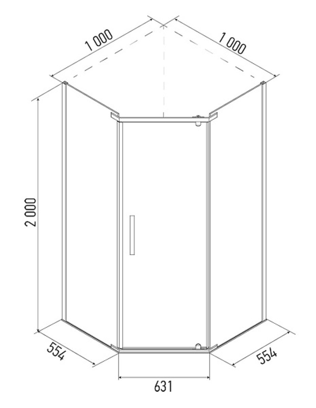 Душевое ограждение ERLIT 100x100 ER10110V-C4 – купить c доставкой по ...