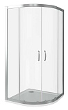 Душевое ограждение BAS INFINITY R-120-C-CH 80x120 прозрачное стекло