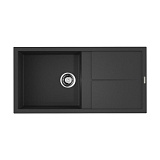 Каменная мойка Omoikiri Sumi 100-BL Tetogranit/черный   прямоугольная с крылом