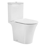 Унитаз-компакт Azario VISE 640х365х820 напольный, безободковый, в комплекте с быстросъемным сиденьем микролифт (AZ-1343BT)