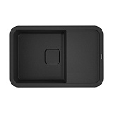 Каменная мойка Omoikiri Tasogare 78-BL Artgranit/черный прямоугольная с крылом