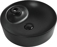 Раковина накладная Aquanet Moon-2-MB 43 черный матовый