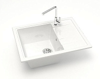 Гранитная мойка Bergg Z150 белый
