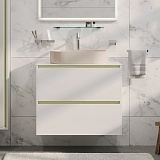 Тумба под раковину Allen Brau Activity 90 1.34013.WM белый матовый/олива браш