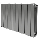 Биметаллический радиатор Royal Thermo PianoForte 500/Silver Satin, 12 секции