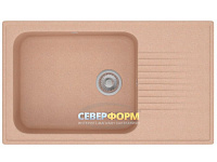 Мойка гранитная POLYGRAN F-19 бежевая