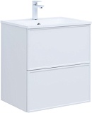 Тумба с раковиной Aquanet Арт 60 цв.белый матовый