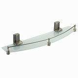 Полка стеклянная с бортиком Wasser Kraft Exter K-5244