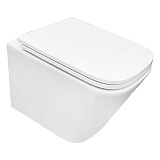 Унитаз подвесной Azario Armonia 340х480х360 безободковый, система смыва "Скрытое Торнадо", с быстросъемным сиденьем "Микролифт" (AZ-2403)