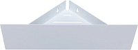 Полка Aquanet Магнум Н 28x28 белая матовая, угловая