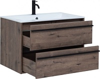 Тумба под раковину Aquanet Lino 80 Дуб Веллингтон