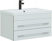 Тумба с раковиной Aquanet Верона 75 белый (подвесная 2 ящика)