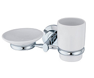 Подстаканник WASSER KRAFT Rhein K-6226 с мыльницей (керамика)