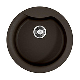 Каменная мойка Omoikiri Yasugata 48R-DC Tetogranit/темный шоколад круглая