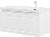 Тумба с раковиной Aquanet Агата 100 R 1 ящ. цв. белый сатин