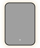 Зеркало Aquanet Контур 500х700 LED TX черный