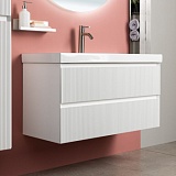 Тумба с раковиной Aquanet Альтера 70 цв. белый матовый