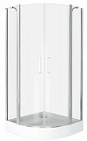 Душевое ограждение BAS PANDORA R-120-C-CH 120x80 прозрачное стекло
