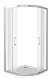 Душевое ограждение BAS LATTE R-100-G-WE 100x100 стекло Grape