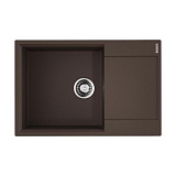 Каменная мойка Omoikiri Daisen 78-LB-DC Artgranit/темный шоколад прямоугольная с крылом