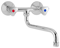 СМЕСИТЕЛЬ MOFEM "METALL" 301 KR, КУХОННЫЙ НАСТЕННЫЙ ( 142-0005-00 ), ВЕНГРИЯ, 05-009