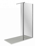 Душевое ограждение BAS WALK IN SP2-80-C-CH 28x80 с доп панелью, хром