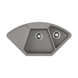 Каменная мойка Omoikiri Yonaka 98-C-GR Artgranit/leningrad grey   угловая