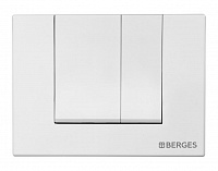 Кнопка Berges S1 для инсталляции NOVUM белая 040041