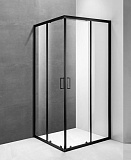 Душевой уголок Oporto Shower A-54 BLACK 90x90x185 см OPORTO две раздвижные двери