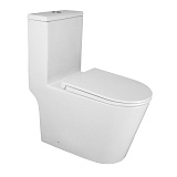 Унитаз-моноблок Azario Scala 360х690х790 безободковый, слив "Торнадо", с быстросъемным сиденьем  микролифт (AZ-8101)