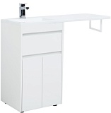 Тумба под раковину Aquanet Токио 48 белый (напольная, 1 ящик, 2 дверцы)