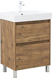 Тумба под раковину Aquanet Nova Lite 2.0 60 напольная, дуб рустикальный