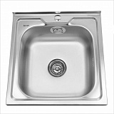 Мойка накладная Sinklight 50*50 0.6x160 выпуск 3 1/2