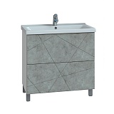 Тумба Vigo с раковиной Geometry 800-0-2 (9696)  бетон