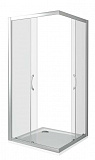 Душевое ограждение BAS LATTE CR-100-C-WE 100x100 прозрачное стекло