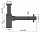 Сифон для умывальника 1 1/4"*32 Alcaplast A400Black черный