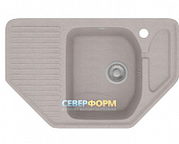 Мойка гранитная POLYGRAN F-10 серый
