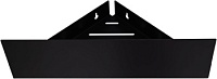 Полка Aquanet Магнум Н 28x28 черная матовая, угловая