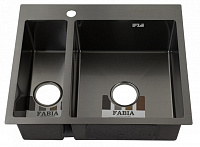 Мойка врезная Fabia Profi 61*51 графит 61513G