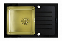 Кухонная мойка Seaman Eco Glass SMG-780B-Gold.B
