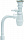 Сифон WIRQUIN Минор 1 1/2*40 бутылочный с отводом для стир. машины, Франция SM 1202