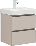 Тумба с раковиной Aquanet Вега 2.0 50 бежевый