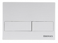 Кнопка Berges L4 для инсталляции NOVUM Soft Touch белая 040014
