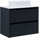 Тумба под раковину Allen Brau Activity 80 1.34004.AM антрацит матовый/черный браш