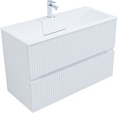 Тумба с раковиной Aquanet Джейн 100 цв.белый матовый (раковина Фортуна)