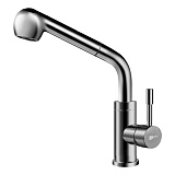 Смеситель для мойки с вытяжным изливом Lemark Expert сталь LM5076S